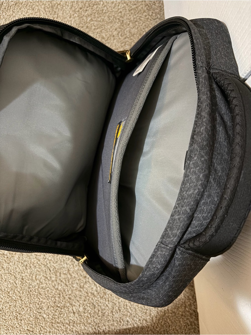 The North Face Women’s Recon Black/Gray Backpack with Yellow Gold Accents ✨🖤 - Picture 14 of 16